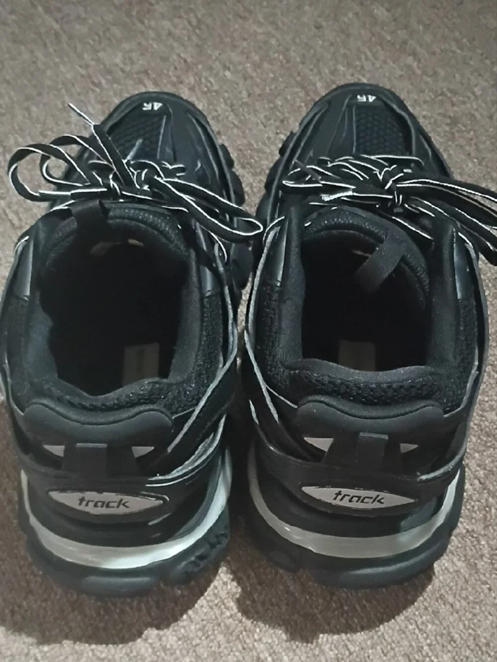 Balenciaga Men's Black Chunky Track Sneakers
